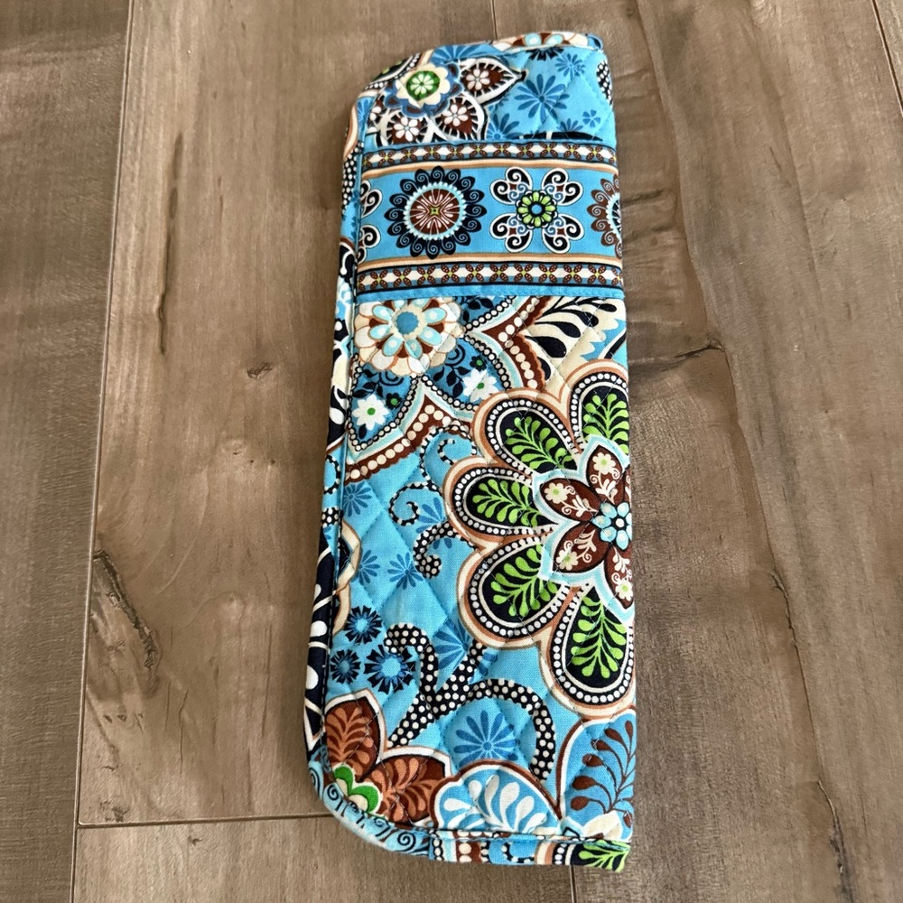 Vera Bradley‎ Bali Blue Curling Iron Holder Straightener Paisley Quilted - Picture 4 of 6